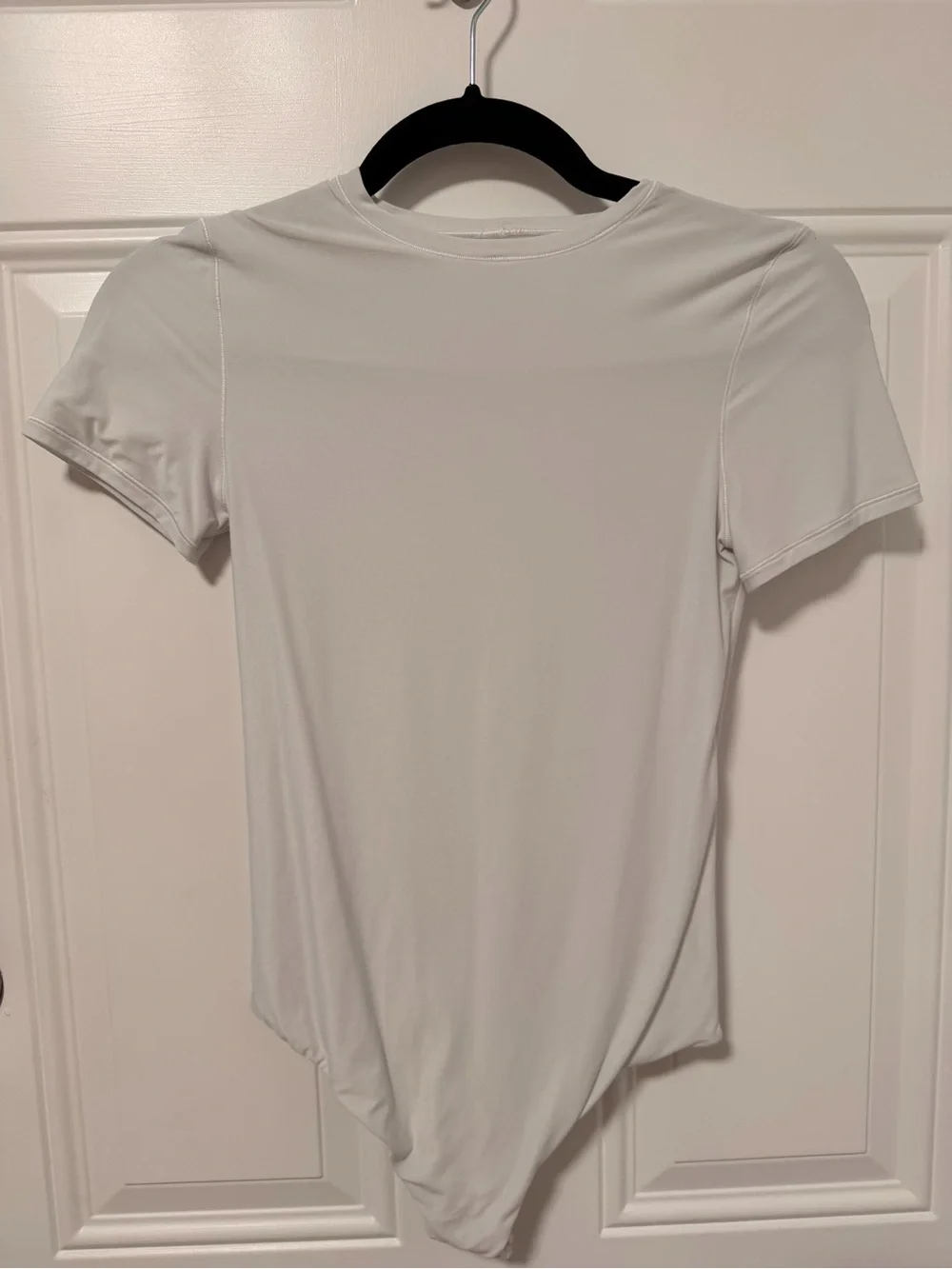 White Smoothez by Aerie Short-Sleeve Bodysuit - Picture 1 of 2